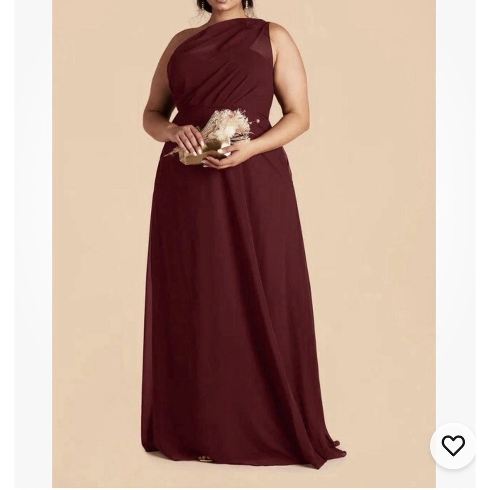 Birdy Grey KIRA DRESS One Shoulder Cabernet‎ 3X Bridesmaid Wedding